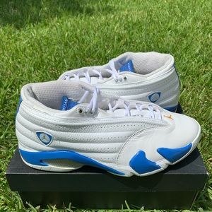 (SOLD)AIR JORDAN 14 RETRO ‘PACIFIC BLUE’ SIZE 10.5